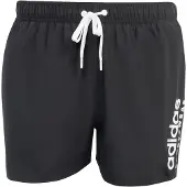 Adidas Badeshorts PERFORMANCE "ESSENTIALS LOGO CLX", Herren, Gr. S, N-Gr, schwarz, Obermaterial: 100% Polyester, Badehosen Badeshorts