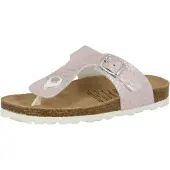 Lico Zehentrenner "Zehenstegpantolette Bioline Stone Kids", Mädchen, Gr. 35, rosa, Synthetik, Schuhe Zehentrenner