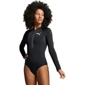 Puma Badeanzug "SWIM WOMEN LONG SLEEVE SURF SUIT" mit Logodruck, Surfanzug, langärmelig