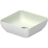 Duravit Aufsatzwaschtisch DuroCast + Sivida 30x30cm, I.Fa Blassgrün m, Auß.Fa w m