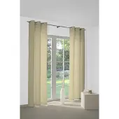 Wirth Vorhang "WirthNatur" Gr. 1, grau (taupe), B:127cm H:145cm, Baumwolle, Gardinen, Vorhang, 1-lagig