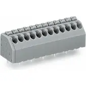 Wago 250-208 1-Leiter-Klemmenleiste für Leiterplatten 0,5-1,5 qmm grau