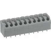 Wago 250-508 Leiterplattenklemme,Drücker,1,5 mm2,grau 250508 - 25 Stück