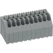 Wago 250-1404 Leiterplattenklemme,Drücker,0,5 mm2,grau 2501404 - 100 Stück