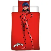Aymax bettbezug Miraculous 140 x 200 cm rot