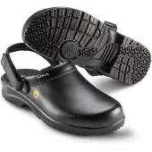 Sika Arbeitsschuh Fusion ESD offener Clog mit Fersenriemen Schwarz-40