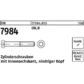 Reyher DIN 7984 Stahl blank 8.8 M 8x60 - Zylinderschrauben mit Innensechskant - niedriger Kopf