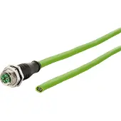 Triton Anschlussleitung M12-Stecker ger./offen, 8polig, X-kodiert, PUR, 2 m