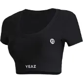 Yeaz Sporttop "SHORT TOP CLUB LEVEL", Kinder, Gr. M, schwarz, Obermaterial: 78% Polyester PES. 22% Elasthan EL., Tops Sporttop