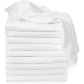 T-Tomi TETRA Cloth Diapers HIGH QUALITY White Stoffwindeln White 70x70 cm 10 St.