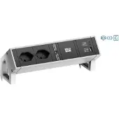 Bachmann 902.929 DESK2 2xP40 1xUSB A/C 22W 1xCM 0,2m INOX 902929