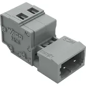 Wago 231-609 1-Leiter-Stiftleiste,CAGE CLAMP,2,5 mm2,grau 231609 - 50 Stück