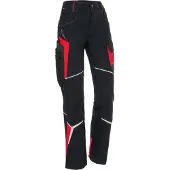 Kübler Damenhose BODYFORCE schwarz/mittelrot Form 2325 Grösse 50