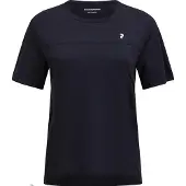 Peak Performance - Women's Trail Wool Blend S/S - Merinoshirt Gr L blau/schwarz