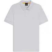 BOSS für Herren. 50507803 Passagier-Poloshirt hellgrau (M), Lässig, Baumwolle, Kurzarm