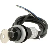 Eaton 186278 Schlüsseltaste, RMQ compact solution, rastend, 1 Ö, Kabel (schwarz) mit offenem Ende, 4-polig, 3.5 m, 2 Stellungen, MS1, Frontring