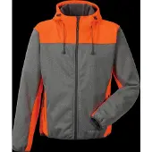 Planam Softshelljacke Outdoor Kontrast Gr. M grau/orange