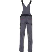 Planam Latzhose Highline Damen, Gr. 46 schiefer/schwarz/rot
