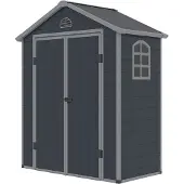 Westmann Kunststoff Gerätehaus Universo M Anthrazit 1x2 m