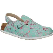 Birkenstock Pantolette "Kay SL", Damen, Gr. 40, grün (mintgrün), Obermaterial: 50% Rindsleder Leather cow. 50% Lammleder LEL., Schuhe Pantolette