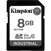 Kingston Technology 8G SDHC Industrial pSLC, 8 GB, SDXC, Klasse 10, UHS-I, 100 MB/s, 80 MB/s