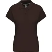 Kariban Cotton Classics-20.K242 Damen Piqué Polo Gr. M chocolate