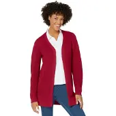 Casual Looks Strickjacke , Damen, Gr. 36, rot, 50% Baumwolle, 50% Polyacryl, unifarben, Strickjacken Strickjacke