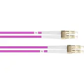 Varia LWL Duplex Patchkabel OM4 Panzerkabel LC-LC 10m violett
