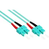 Varia OM3 LWL Patchkabel Duplex SC-SC Multimode 5m LSZH Aqua