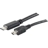 Shiverpeaks BS77144-3.0, 3 m, USB C, Mini-USB B, USB 2.0, 0,48 Gbit/s, Schwarz