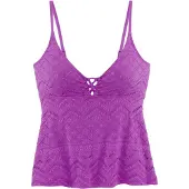 LASCANA Tankini-Top "Omara" mit Lochstickerei