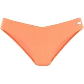 Venice beach Bikini-Hose "Lucky", Damen, Gr. 32, N-Gr, rot (lachs), Recycling-Polyamid, Strukturmuster, Badehosen Bikini-Hose, aus gerippter Strukturware