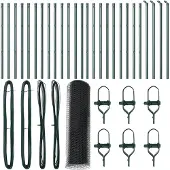 vidaXL Bodenmontierter Sechseckzaun 50 x 0,6 m PVC-beschichteter Stahl