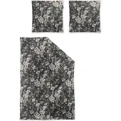Irisette Flausch-Baumwolle Bettwäsche Zobel 8558 135x200 cm + 80x80 cm grau