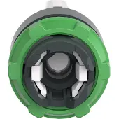 Schneider Electric Electric ZB5AK1813 Leuchtwahlschalter, Frontelement, Harmony XB5, Kunststoff, 22mm, weiß, für universelle LED, 3 Stellungen, Rechts tastend