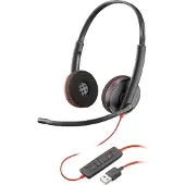 HP Poly Poly Blackwire 3220 - 3200 Series - Headset - On-Ear - kabelgebunden - USB - Schwarz - Skype-, Avaya Certified, Cisco Jabber Certified