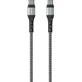 Energizer C521CKSL, 2 m, USB C, USB C, Schwarz, Silber