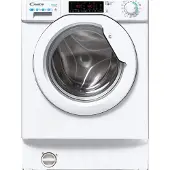 Candy Smart Inverter CBDO485TWME/1-S, Frontlader, Integriert, Weiß, Links, Weiß, Drehregler