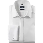Olymp 1100000002199 "Luxor modern fit", Herren, Gr. 43, N-Gr, beige (hellbeige), Web, Obermaterial: 100% Baumwolle, modern fit, Umschlagmanschette, Hemden 1100000002199