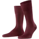 Falke Tiago Herren Socken, 43-44, Rot, Uni, Baumwolle