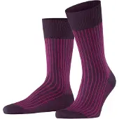 Falke Socken Herren Oxford Stripe Aubergine-Schuhgröße 39 - 40