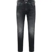 MAC Straight-Jeans "Arne Pipe", Herren, Gr. 35, Länge 30, schwarz (schwarz authentic use), Denim/Jeans, Obermaterial: 93% Baumwolle, 5% Elastomultiester, 2% Elasthan, Jeans Straight-Jeans