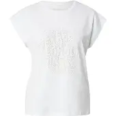 Pepe Jeans für Damen. PL506111 Weißes AZA-T-Shirt (M), Lässig, Baumwolle, Kurzarm