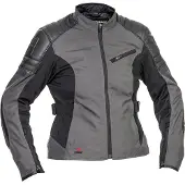 Halvarssons Solberg wasserdichte Damen Motorrad Textiljacke, schwarz/dunkelgrau, 48