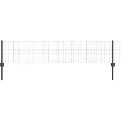 vidaXL Euro-Zaun mit Pfosten 10 x 0,4 m PVC-beschichteter Stahl Grau