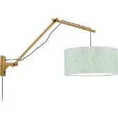 Good&Mojo Wandlampe Andes Naturel L Leichte Leinen