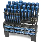 HBM Soft Grip Schraubendreher-, Steckschlüssel-, Bit-Set 100-teilig