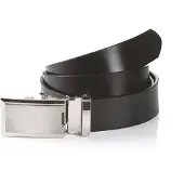 MONTI Ledergürtel , Herren, Gr. 105, schwarz, Obermaterial: 100% Rindsleder, unifarben, Gürtel Ledergürtel, 3,5 cm breit, Klassisch-Business, Automatikschließe, Topseller