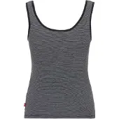 Levi's Shirttop "ESSENTIAL RIB TANK", Damen, Gr. XS (34), grau (caraway stripe cavia), Feinstrick, Obermaterial: 100% Baumwolle, gestreift, figurbetont, tiefer Rundhals, Tops Shirttop