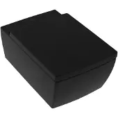 Villeroy & Boch V&B Wand-Tiefspüler Memento 2.0, D Flush 37,5x56cm, pure black C-plus